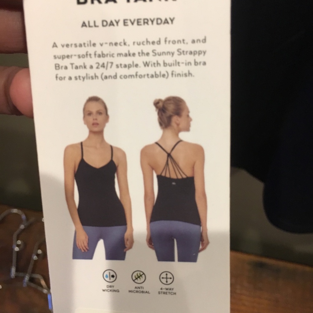 NWT alo sunny strappy tank black